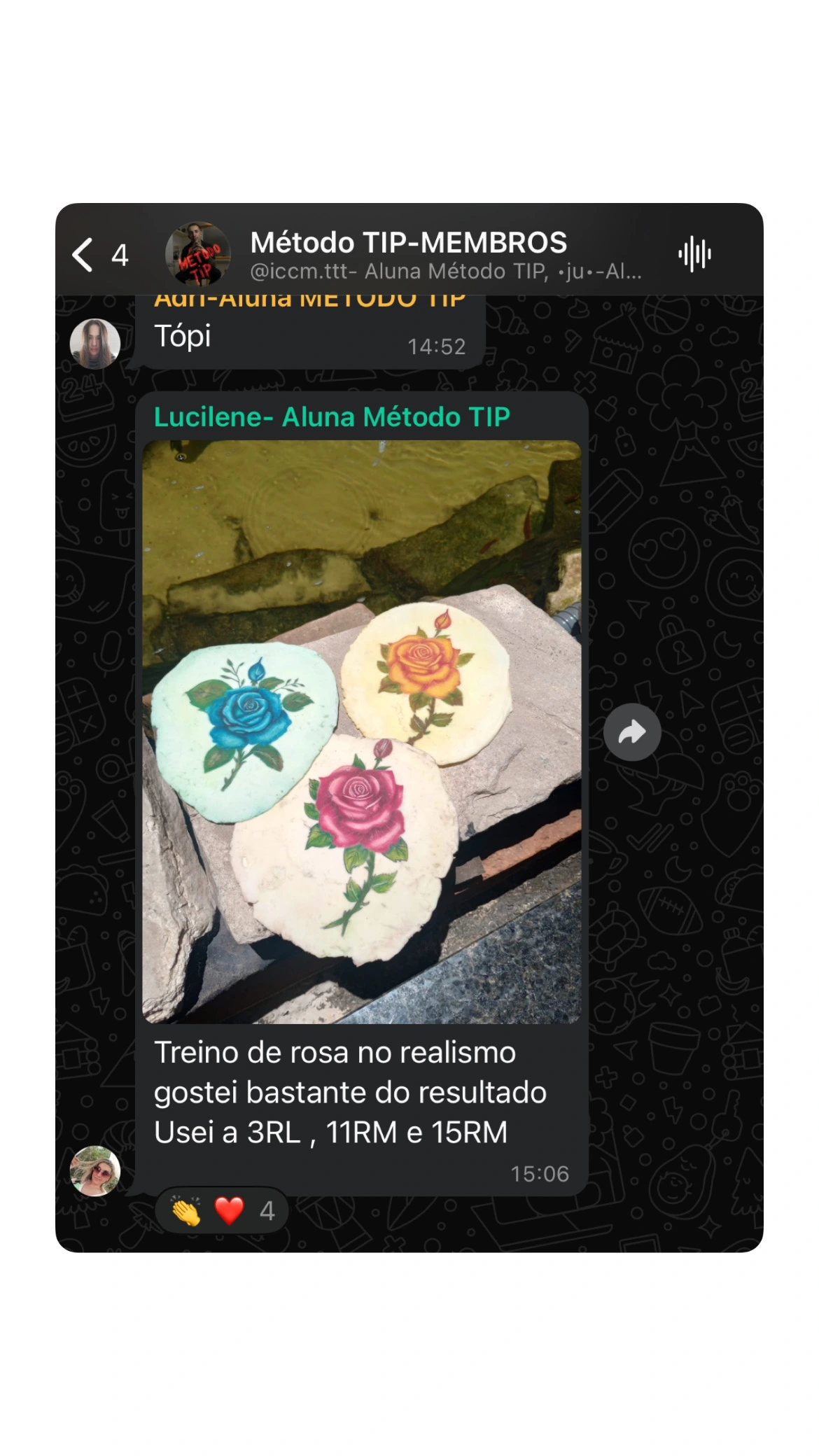 Treino em pele artificial – aluno Método TIP